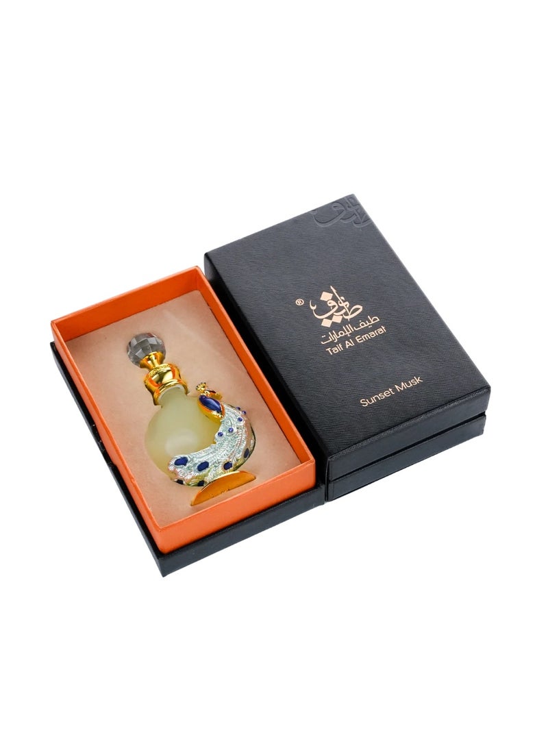 Taif Al Emarat Peacock P006 Gardenia Reem Musk Perfume Oil – Long Lasting Floral Unisex Fragrance Attar, 12ml - Image 2