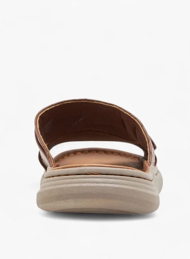 لو كونفورت Mens Cross Strap Sandals
