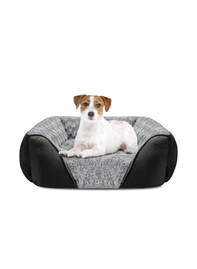 INVENHO Medium Dog Bed Rectangle Washable Orthopedic Soft Calming Sleeping Pet Cuddler with Anti-Slip Bottom - Image 1