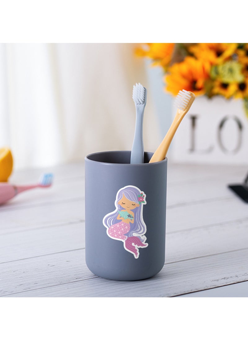 ORAINBOW 50 Pcs Mermaid Stickers for Kids Teens Girls Waterproof Aesthetic Cute Sea Stickers for Water Bottle Laptop Phone Scrapbook Skateboard Vinyl Stickers for Water Bottles  - Image 2