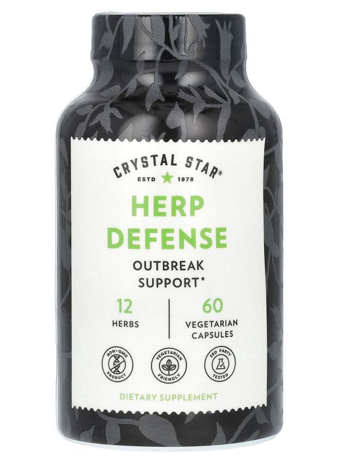 Crystal Star Herp Defen 60 Vegetarian Capsules 