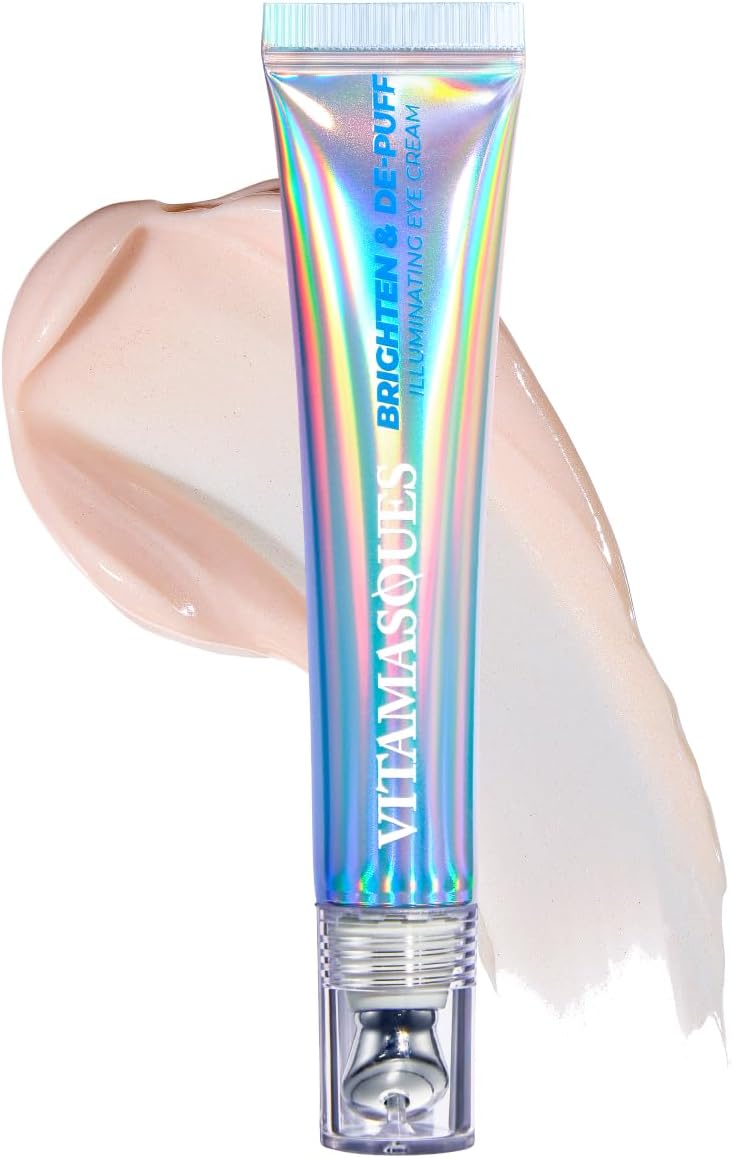 Vitamasques Brighten Depuff Illuminating Eye Cream Dark Circle Under Eyes Treatment Under Eye Corrector Get Rid of Bags Under Eyes Instantly Dermatologist Tested Made in Korea