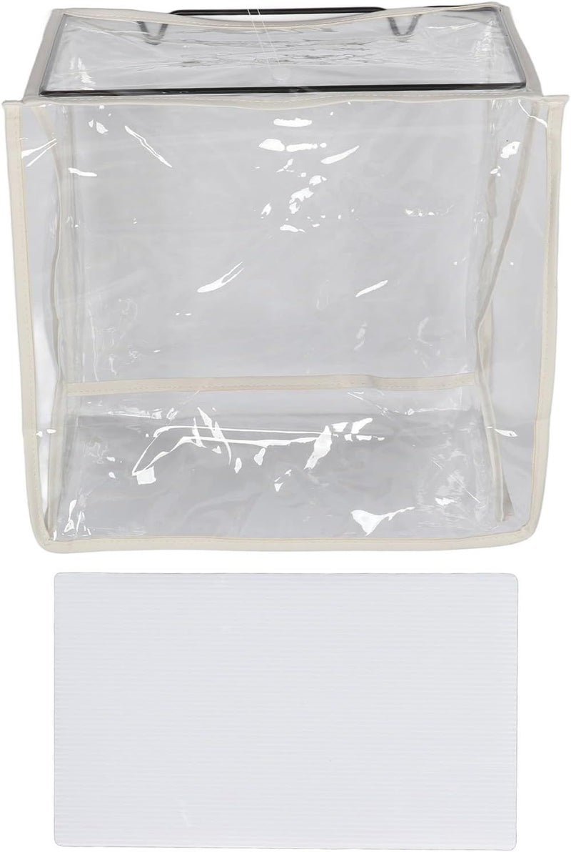 White Hanging Travel Toiletry Bag Clear Waterproof PVC Storage Bag For Bathroom Living Room - Image 1
