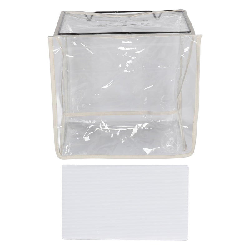 White Hanging Travel Toiletry Bag Clear Waterproof PVC Storage Bag For Bathroom Living Room - Image 2