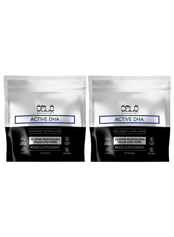 Orlo DHA - Vegan DHA Omega 3 Supplement - Triple Strength Omega3s - Plant Based DHA & EPA Fatty Acids Algae Omega-3 Oil - Krill or Fish Oil Alternative (120 Mini Softgels) - Image 1