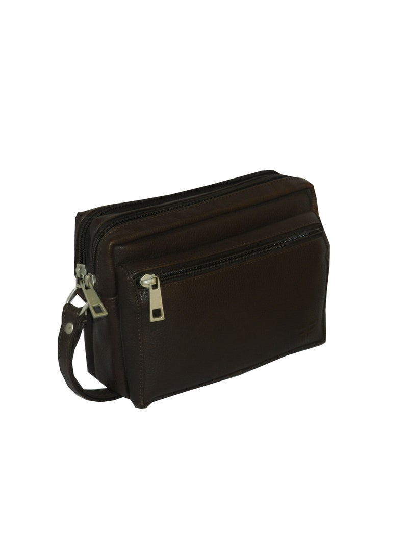 LAVERI LEATHER - Laveri Genuine Leather Designer Hand Pouch For Travel - Image 1