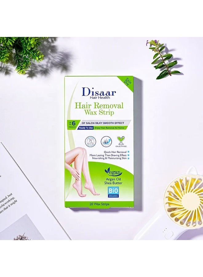 Disaar Hair Removal Wax Strip with Argan Oil And Shea Butter - Image 3