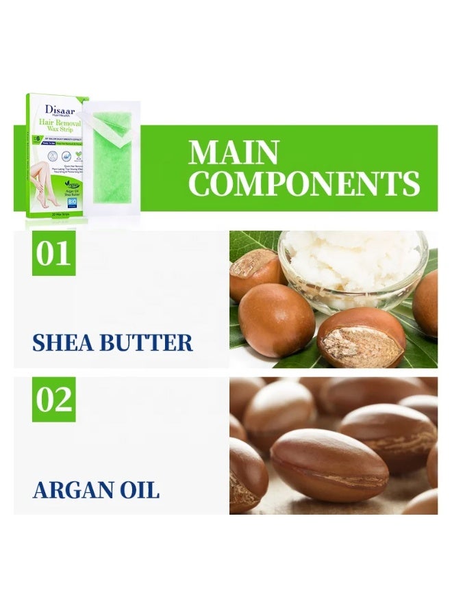 Disaar Hair Removal Wax Strip with Argan Oil And Shea Butter - Image 4
