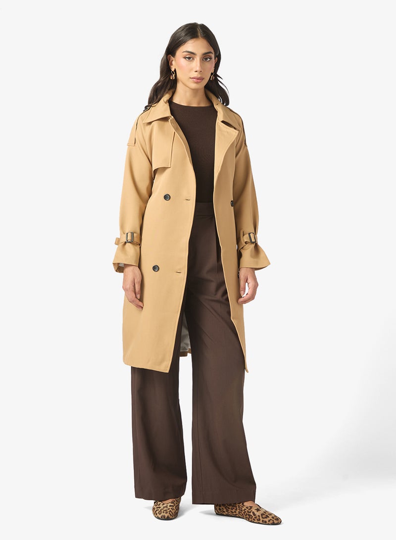 ايلا معطف ترنش متوسط الطول - Image 1