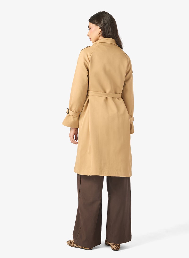 ايلا معطف ترنش متوسط الطول - Image 2