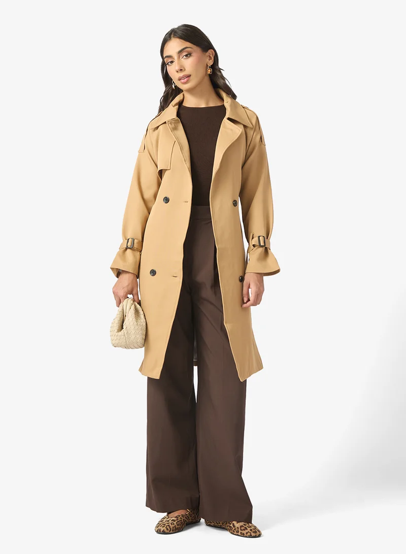 ELLA Mid Length Trench Coat