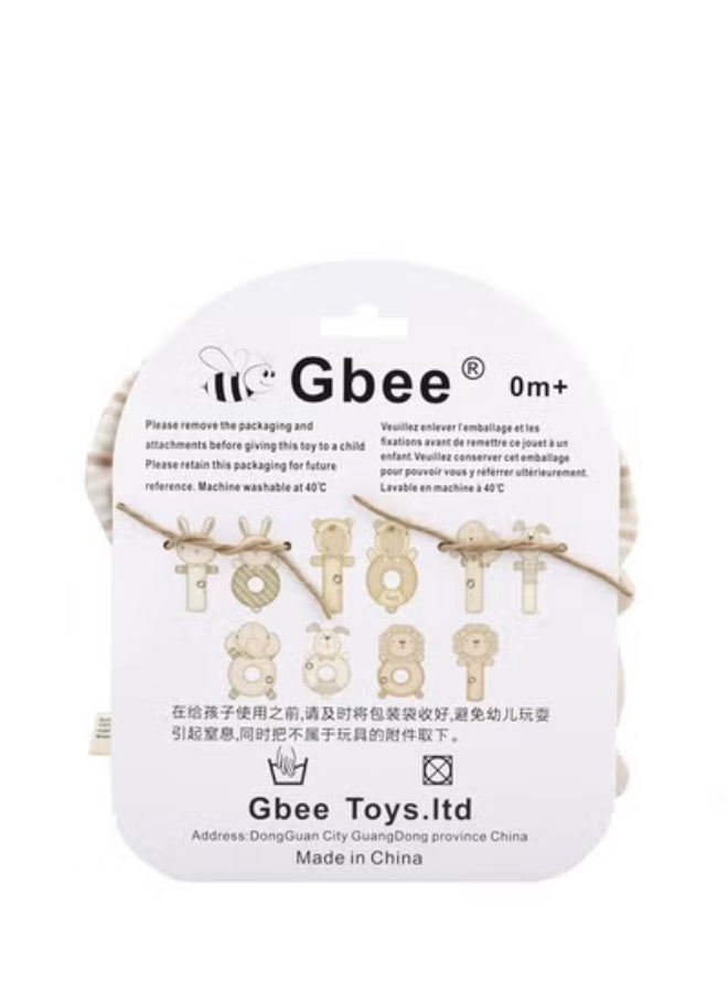 Gbee Top-Quality Material Organic Cotton Rattles Toy Set For Kids Hand Bell Infant Educational Mobiles Toys - Image 3