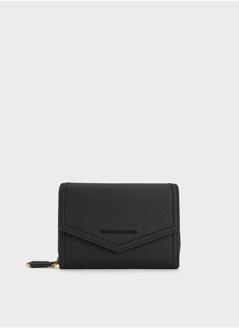 Charles & Keith Charles & Keith Stitch Trim Envelope Wallet  - Image 2