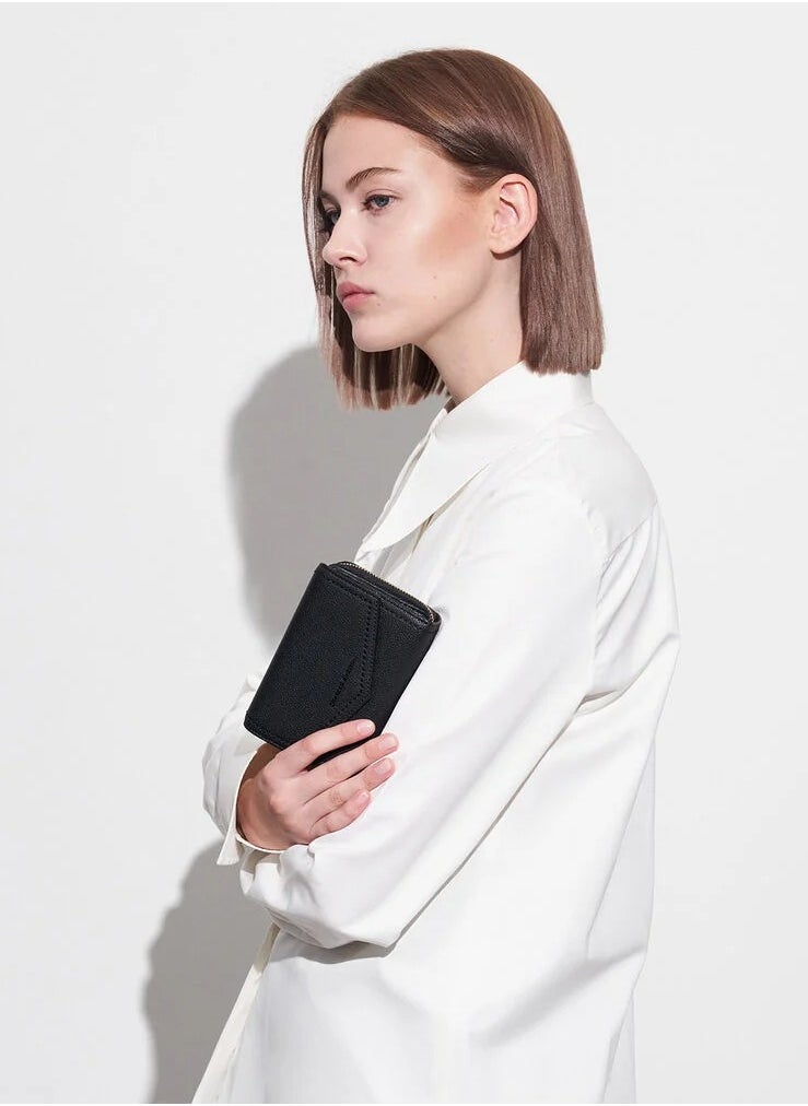 Charles & Keith Charles & Keith Stitch Trim Envelope Wallet  - Image 3