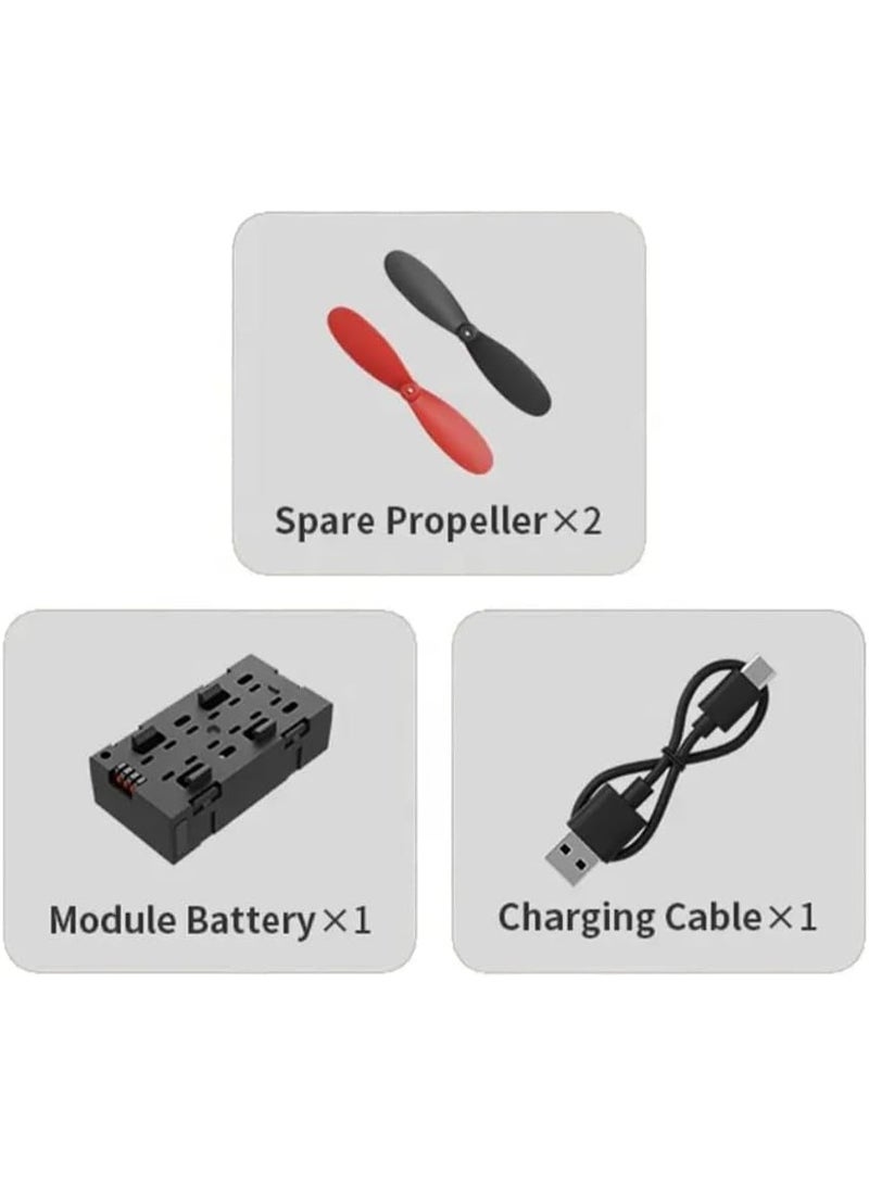طائرة بدون طيار للأطفال RC – طائرة مقاتلة بتردد 2.4GHz مع أضواء LED، شقلبة 3D، إقلاع وهبوط بزر واحد، تحليق ثابت، هيكل فوم EPP متين، شحن USB - Image 2