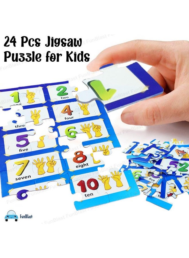 فنبلاست لعبة تركيب الصور المقطوعة للأطفال من سن 3 إلى 5 سنوات - 24 قطعة (متعددة الألوان، مقاس 30×22 سم) - Image 3