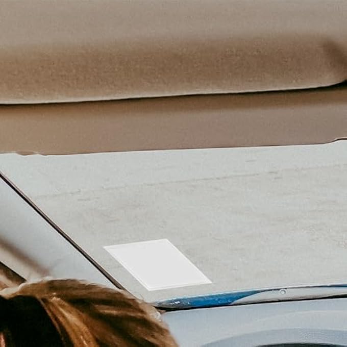 rayihni 2 PCS Windscreen Car Permit Holder,Transparent Self Adhesive Car Tax Disc Case,Sticky Back Protect Cover,for Tickets Disabled Cards Notes Badges - Image 3