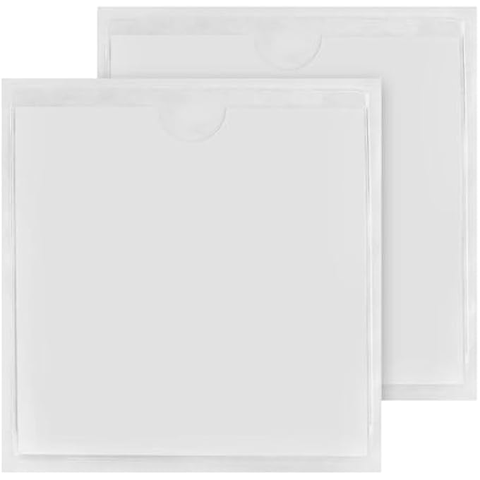 rayihni 2 PCS Windscreen Car Permit Holder,Transparent Self Adhesive Car Tax Disc Case,Sticky Back Protect Cover,for Tickets Disabled Cards Notes Badges - Image 1