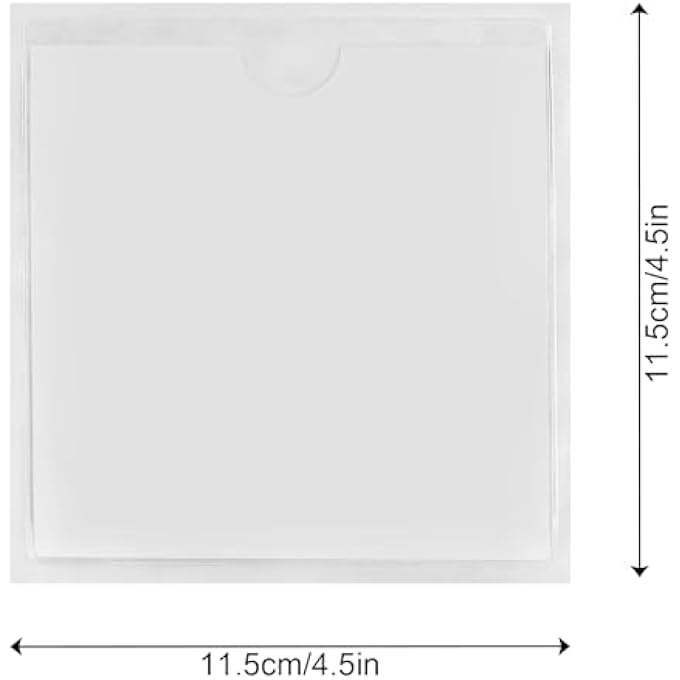 rayihni 2 PCS Windscreen Car Permit Holder,Transparent Self Adhesive Car Tax Disc Case,Sticky Back Protect Cover,for Tickets Disabled Cards Notes Badges - Image 2