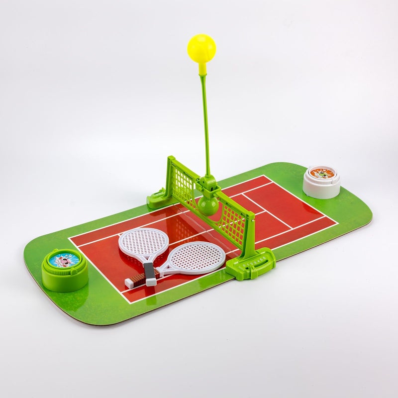 Double Tennis Duel Board Game Green Educational Toy For Children Hand Eye Coordination Training Parent Child Interactive Tabletop Game - Image 5