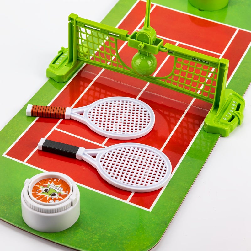 Double Tennis Duel Board Game Green Educational Toy For Children Hand Eye Coordination Training Parent Child Interactive Tabletop Game - Image 3