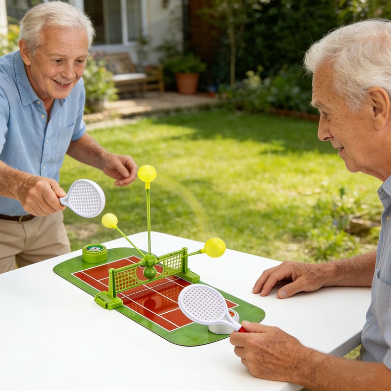 Double Tennis Duel Board Game Green Educational Toy For Children Hand Eye Coordination Training Parent Child Interactive Tabletop Game - Image 1