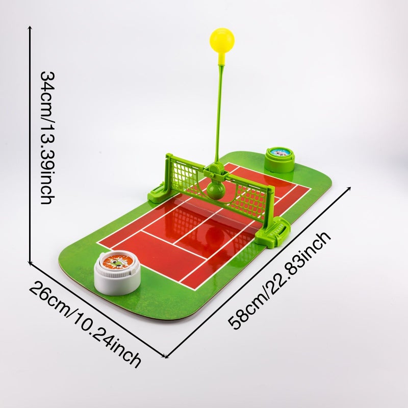 Double Tennis Duel Board Game Green Educational Toy For Children Hand Eye Coordination Training Parent Child Interactive Tabletop Game - Image 2