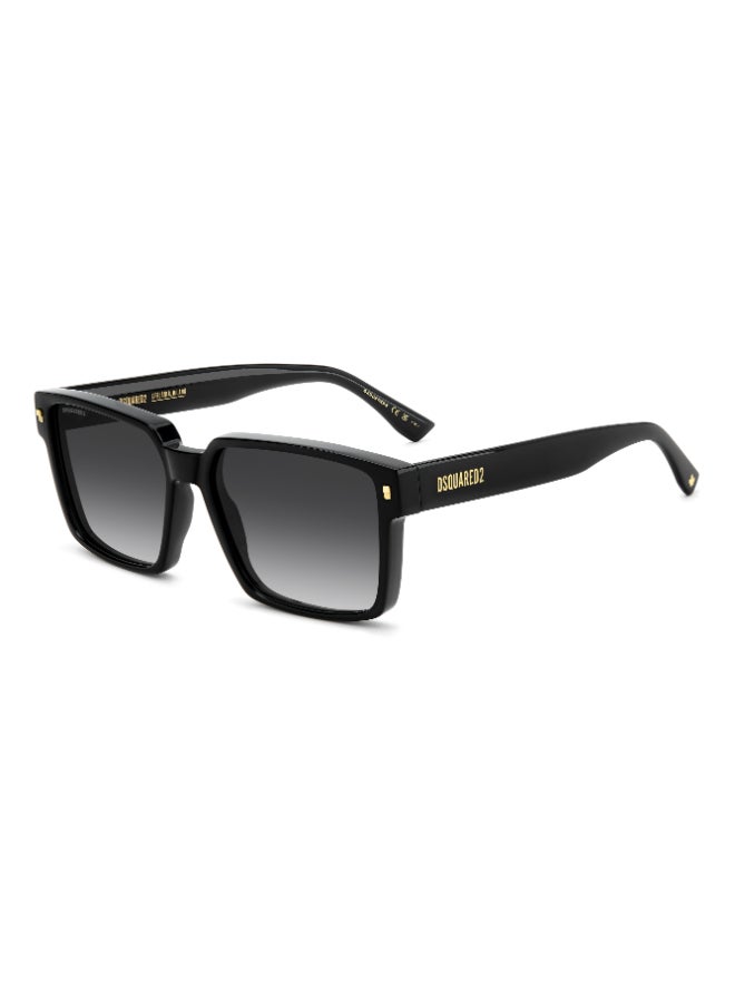 DSQUARED2 D2 0202/G/S Sunglasses Black Square - Image 1