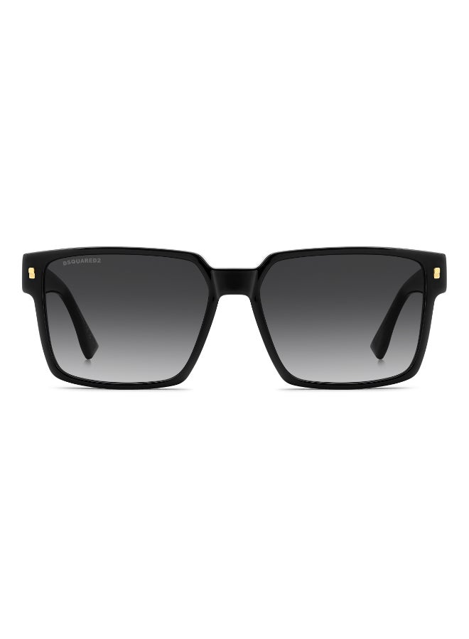 DSQUARED2 D2 0202/G/S Sunglasses Black Square - Image 3