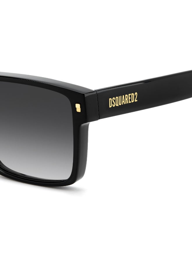 DSQUARED2 D2 0202/G/S Sunglasses Black Square - Image 5