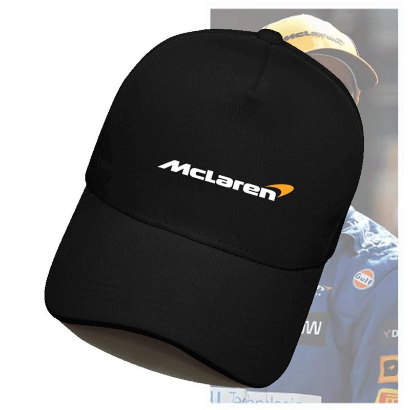 Mclaren Team F1 Racing Enthusiast Sports Motorcycle Cycling Casual Men And Women Couple Logo Duck Tongue Baseball Cap - Image 2