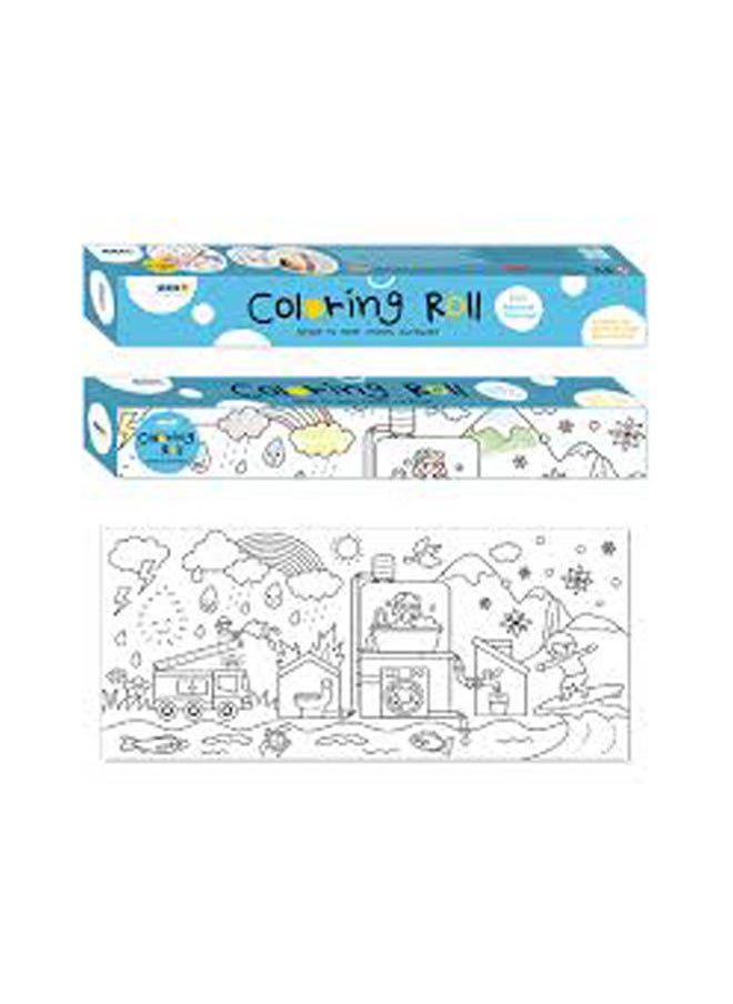 Hopax Stick’N Coloring Roll Journey Of Water Blue 