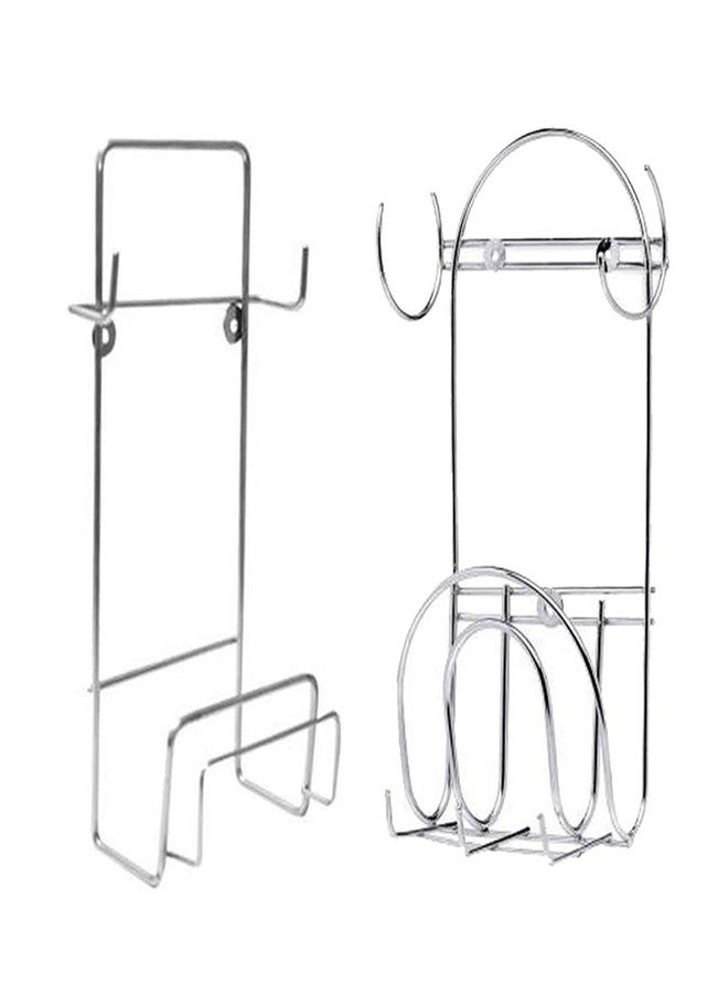 Oc9 Stainless Steel Chakla Belan Stand for Kitchen (Pack of 2) Silver - Image 1