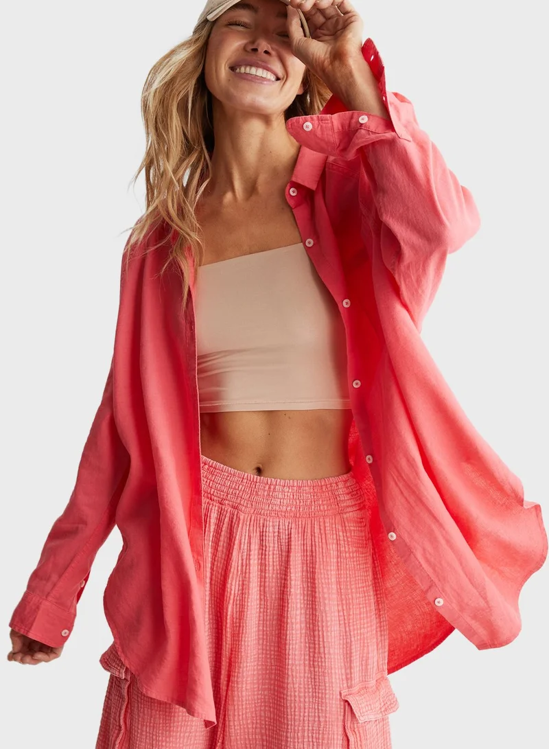 Aerie Blend Cover Button Down Shirt