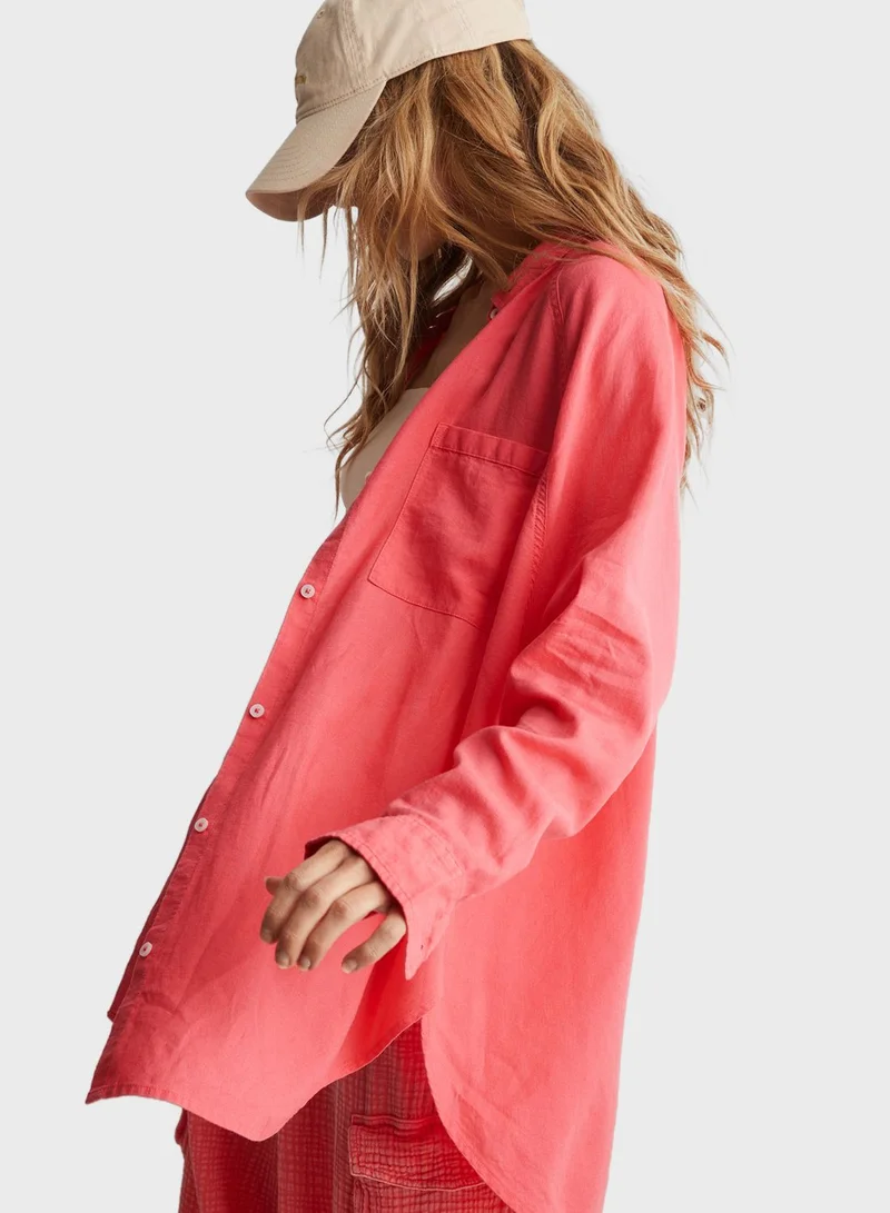 Aerie Blend Cover Button Down Shirt