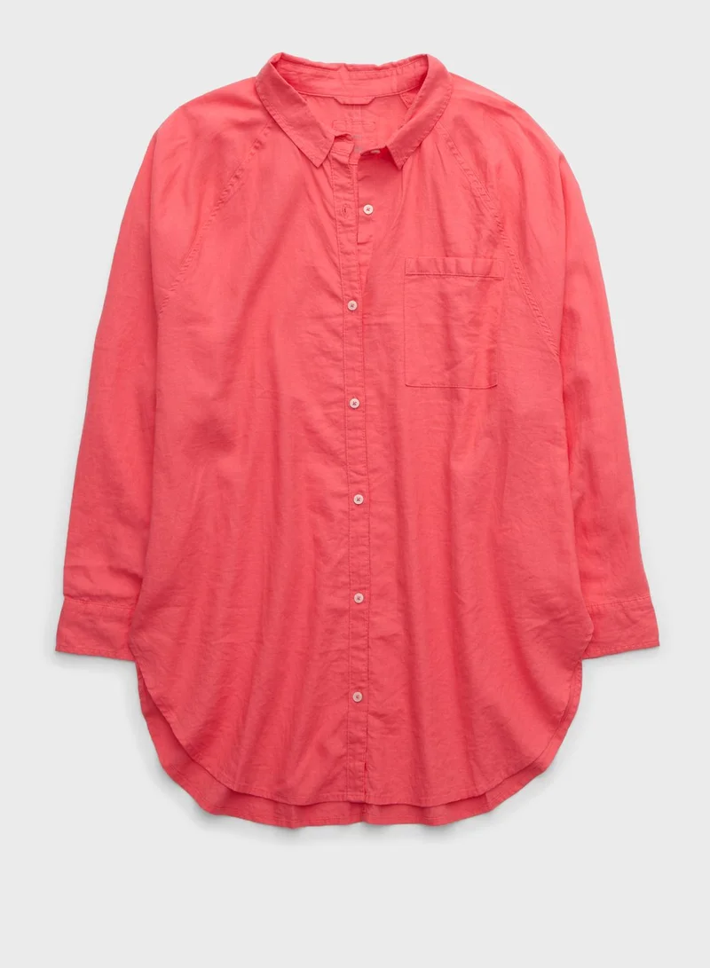Aerie Blend Cover Button Down Shirt