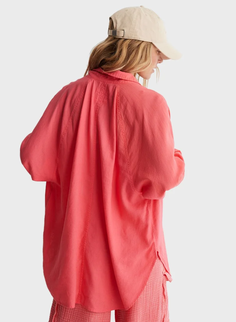 Aerie Blend Cover Button Down Shirt