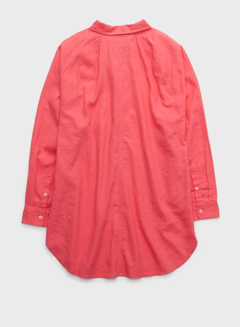 Aerie Blend Cover Button Down Shirt