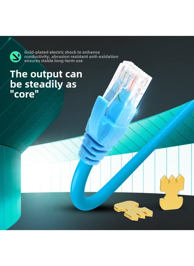 Generic Super Six Gigabit Network Cable Jumper Cat6 Network Cable Finished Household 1 Meter Computer Router Network Connection Line-Color:Blue-Line Length:50 M  - Image 4