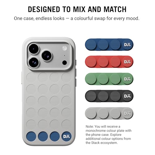 DailyObjects iPhone 17 Pro Stack Signature Magnetic Case Cover | Compatible with Magsafe | Camera & Body Protection | Shock/Scratch Proof| Dual Hybrid Protection | Wireless Charging - Slate Grey - Image 4