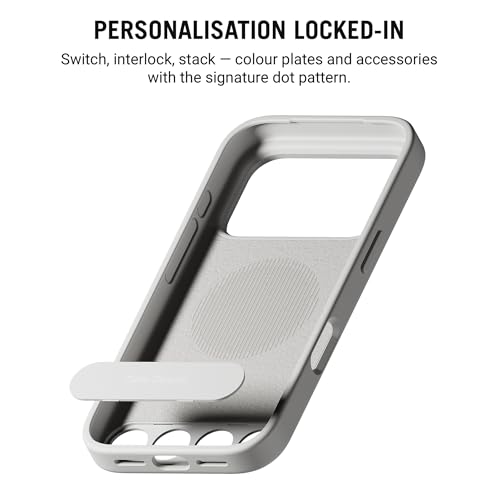 DailyObjects iPhone 17 Pro Stack Signature Magnetic Case Cover | Compatible with Magsafe | Camera & Body Protection | Shock/Scratch Proof| Dual Hybrid Protection | Wireless Charging - Slate Grey - Image 2