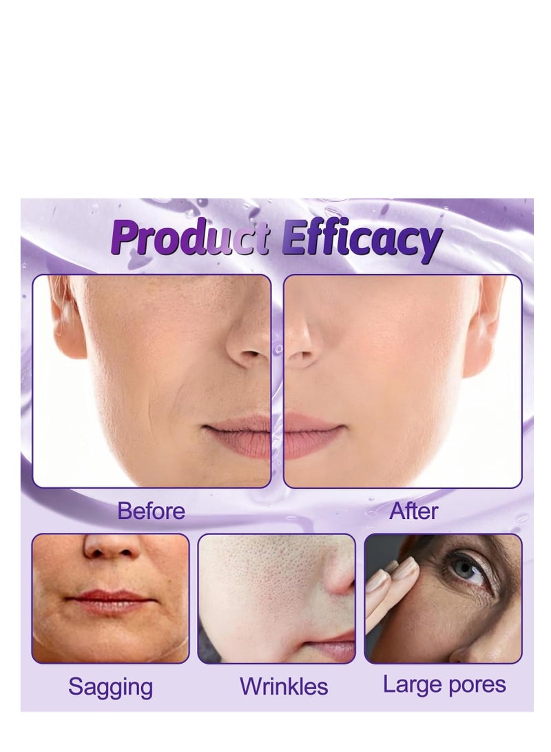 POUQUR 10 PCS Korean Face Masks, Collagen Mask for 4X Smoother & Brighter Skin, Deep Hydrating & Moisturizing, Skin Repair, Firming & Anti-Wrinkle Facial Sheet Mask - Image 4