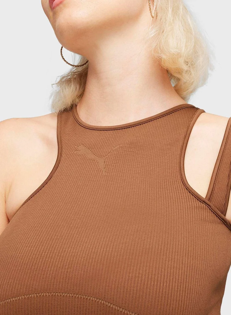 PUMA  Ribbed Racerback Dress for Women | Best Price UAE