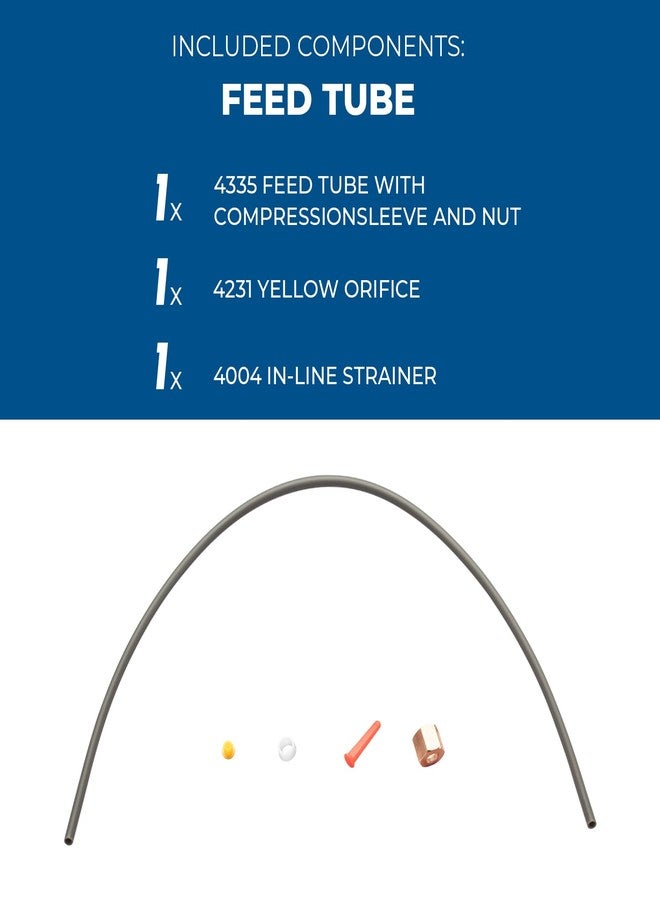 Pokin 4335 Feed Tube with Sleeve for Aprilaire Humidifiers 600, 400A, 400M, 500, 500A, 500M, 400, 600A 600M,Includes #4004 In-Line Strainer #4231 Yellow Orifice,Humidifier Parts & Accessories - Image 2