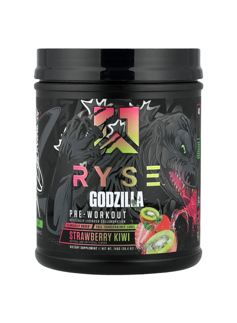 Pre-Workout, Godzilla, Strawberry Kiwi, 1.6 lbs (748 g)