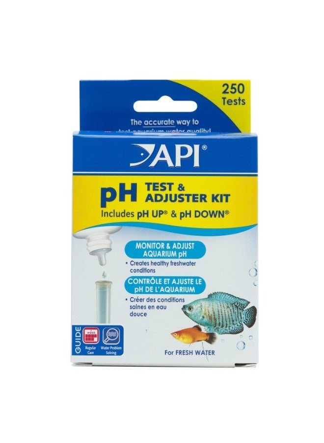 ايه بي آي مجموعة أدوات اختبار وضبط درجة الحموضة في المياه العذبة من عدد 250