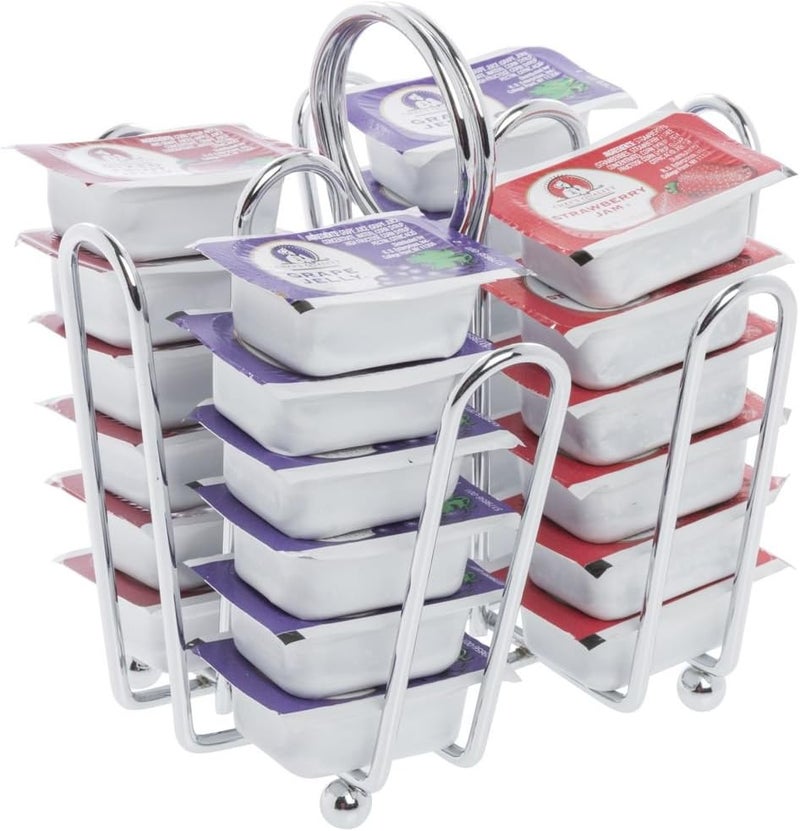 Tablecraft 597C Chrome Plated Jelly Packet Rack - Image 3