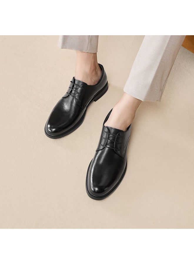 Basto Commuter Business Leather Shoes Comfortable Cowhide Men's Dress Shoes Wedding Shoes 25002am5 Black Size 41 - Image 2