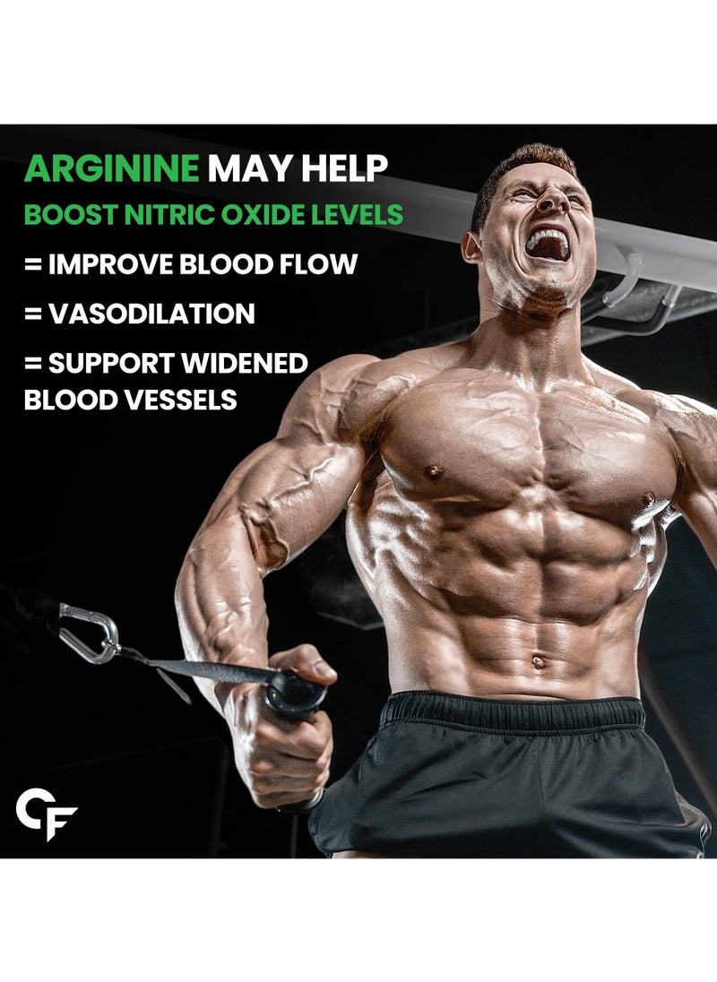 CARBAMIDE FORTE L Arginine 1000Mg Supplement Per Serving 120 Veg Capsules Wt/Capsule 590Mg  - Image 3