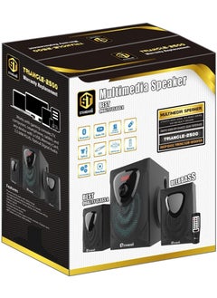 Standard Speaker Standard 2.1 TRIANGLE 2500 Power 25 Watt illuminated multimedia speaker Optical Cable - Aux - Bluetooth - Usb - Sd card - Radio - Led Screen - Remote - Full Function  - Image 1